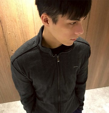 美國百分百【全新真品】Calvin Klein 外套 CK 夾克 立領 騎士 棉質 logo 修身 灰色 L號 J680