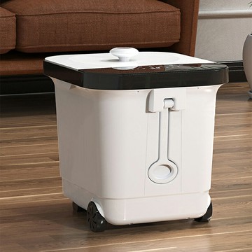 【現貨免運直出】智能觸屏足浴桶 家用帶蓋加熱泡腳桶 按摩洗腳桶附遙控