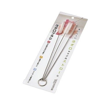 asdfkitty*日本 ECHO 壺瓶注入口清洗刷-3種尺寸-茶壺 水壺 吸管水壺清潔刷 隙縫刷-日本正版商品