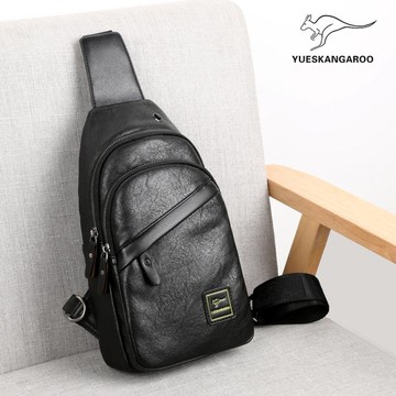 胸包男時尚休閒側背包斜背包男士小背包掛斜肩包潮牌 雙十二特惠