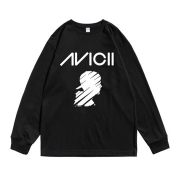 DJ電音艾維奇Avicii提姆·柏格林A神個性印花T恤長袖寬松純棉男女