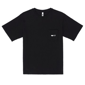 5th STREET｜中性｜有機棉貼袋短T恤｜黑色