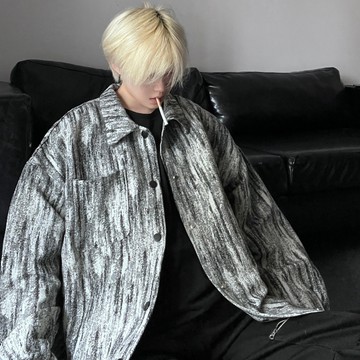 【夏季爆款】小香風條紋夾剋複古拚色休閒大碼情侶寬鬆外套J7215-P50【特價】Q