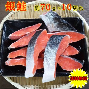 銀鮭 さけ 甘塩 ギフト 送料無料 700g チリ産 銀鮭 70g 10切れ セット ギフト おせち お歳暮 敬老の日 鮭 銀鮭 銀サケ さけ しゃけ