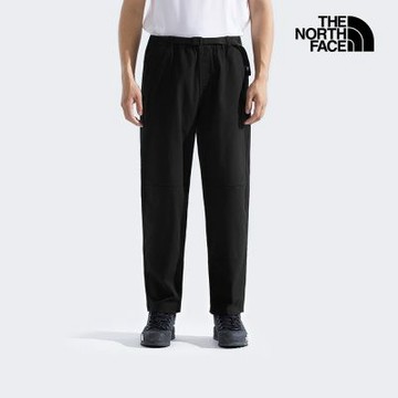 【The North Face 官方旗艦】 北面男款黑色休閒長褲｜8EN4JK3