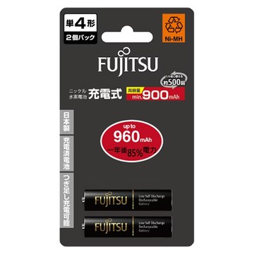 FUJITSU 富士通 充電電池 HR-4UTHC AAA/4號 低自放電 1.2V  2入  1組