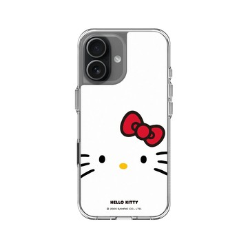 iPhone 17 Clear Case（相機按鈕） 透明 - 三麗鷗-Hello Kitty - 大臉Hello Kitty