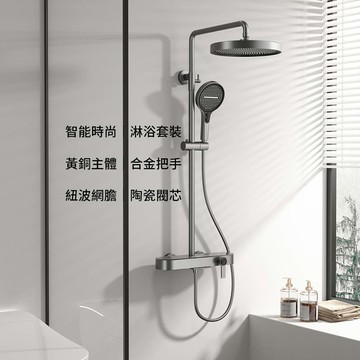 輕奢槍灰冷熱衛浴花灑 XL1010B
