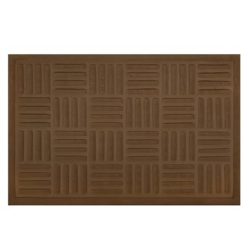 寢室安居 橡膠刮泥玄關腳踏墊 2個  90 x 60cm  棕色  1組