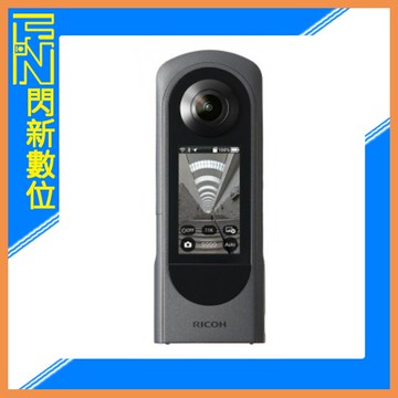 註冊送腳架~RICOH THETA X 新黑武士 觸控 360度 全景相機(公司貨)