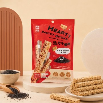 【永禎】活力千層棒-黑芝麻口味 | 全素 素食 獨立包裝 團購狂銷