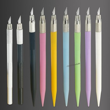 精選特惠 小黃小黑雕刻筆刀橡皮章剪紙手帳diy切割膠帶裁紙美術手工刀柄