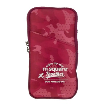 m square 運動休閒臂包(迷彩紅)  18 x 9 x 1.5cm  1個