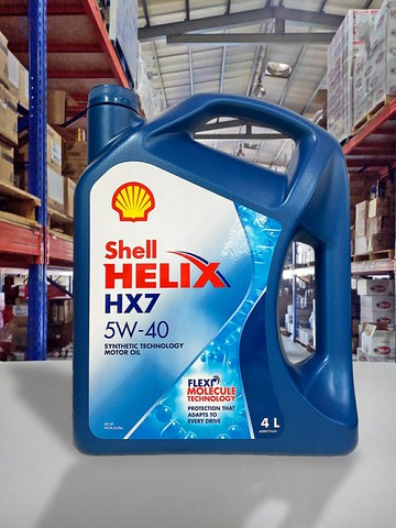 【4%點數】『油工廠』Shell HELIX HX7 5W40 5W-40 長效合成機油 半合成 日常通勤 省油 4L【樂天APP下單限定】