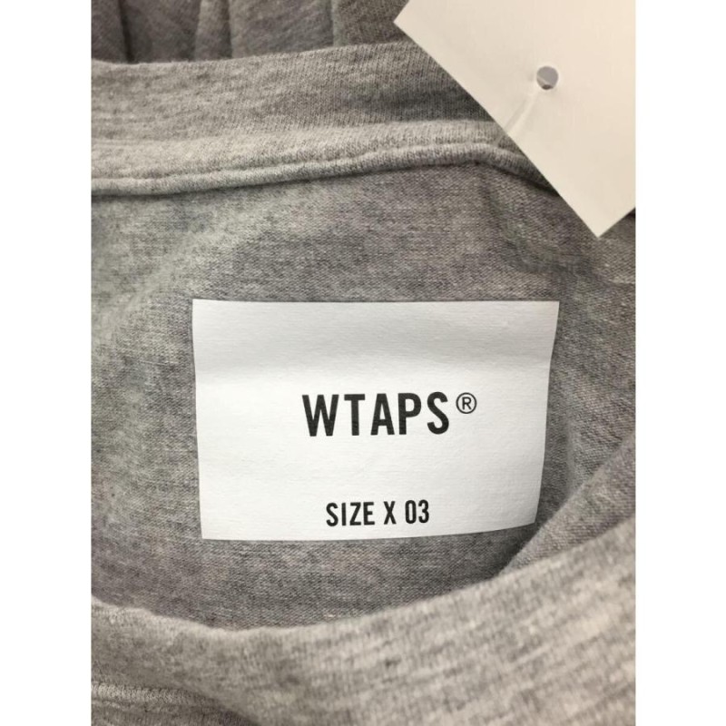 WTAPS◇長袖Tシャツ/コットン/グレー/221ATDT-CSM25/ダブルタップス