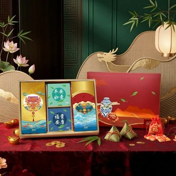 L6【無藏】端午公益禮盒-【午陽納福】綜合澎湃茶食禮 (2茶+2餅)