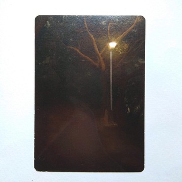 插畫卡片 - 一個人的散步