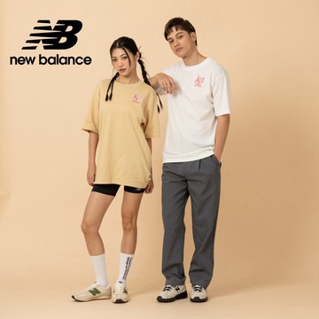 [New Balance]世界美食家短袖上衣_男性_芥黃色_MT61H51DABC