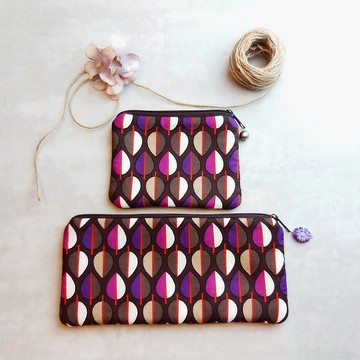 拉鍊包 散紙包 筆袋 化妝袋 收納包兩件套 (PS-019)