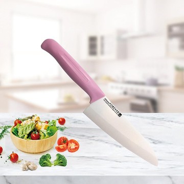 日本 FOREVER 製造鋒愛華高精密標準系列陶瓷刀18CM 白刃粉柄