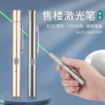 【臺灣-出貨】激光筆充電綠光售樓沙盤射筆指示紅外線教鞭逗貓駕校教練講解射燈