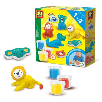 荷蘭SES 可愛動物世界創意黏土3色x90gr-14434