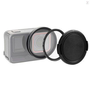 Puluz PU969B 運動相機 UV 鏡頭濾鏡,帶濾鏡適配器環鏡頭蓋更換,適用於 Insta360 Ace Pro