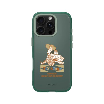 iPhone 16 Pro Clear 憂墨綠 - 迪士尼-玩具總動員 Toy Story - 胡迪與巴斯光年-復古風