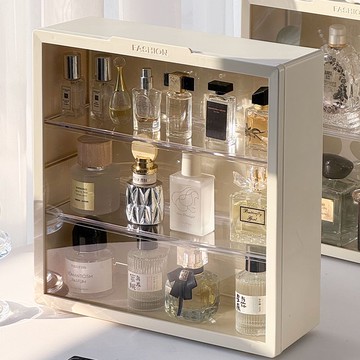 香水置物架衛生間口紅化妝品收納盒浴室護膚品整理神器掛墻大容量 z8092