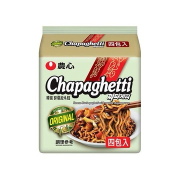 韓國 農心~醡醬風味麵 4入(整袋裝) 浣熊麵 炸醬麵