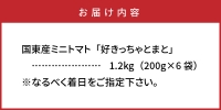 国東産ミニトマト1.2kg※嬉しい小分けタイプ