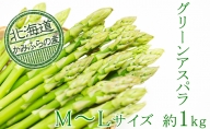 上富良野町産グリーンアスパラ[温室]約1kg（M～L）