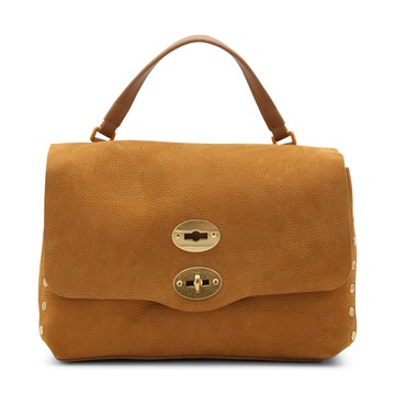 Zanellato - Brown Leather Postina Jones Top Handle Bag