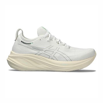 Asics GEL-Nimbus 26 [1012B601-101] 女 慢跑鞋 MIRAI未來永續系列 緩衝 白 米