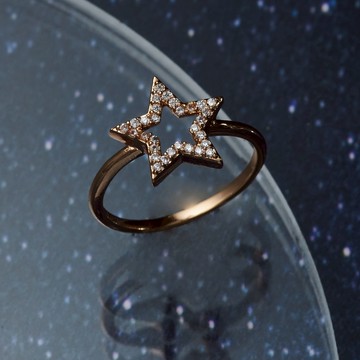 SOIRÉE BY N.Y. 蒔華芮︱閃耀之星戒指 (玫瑰金色/銀色)