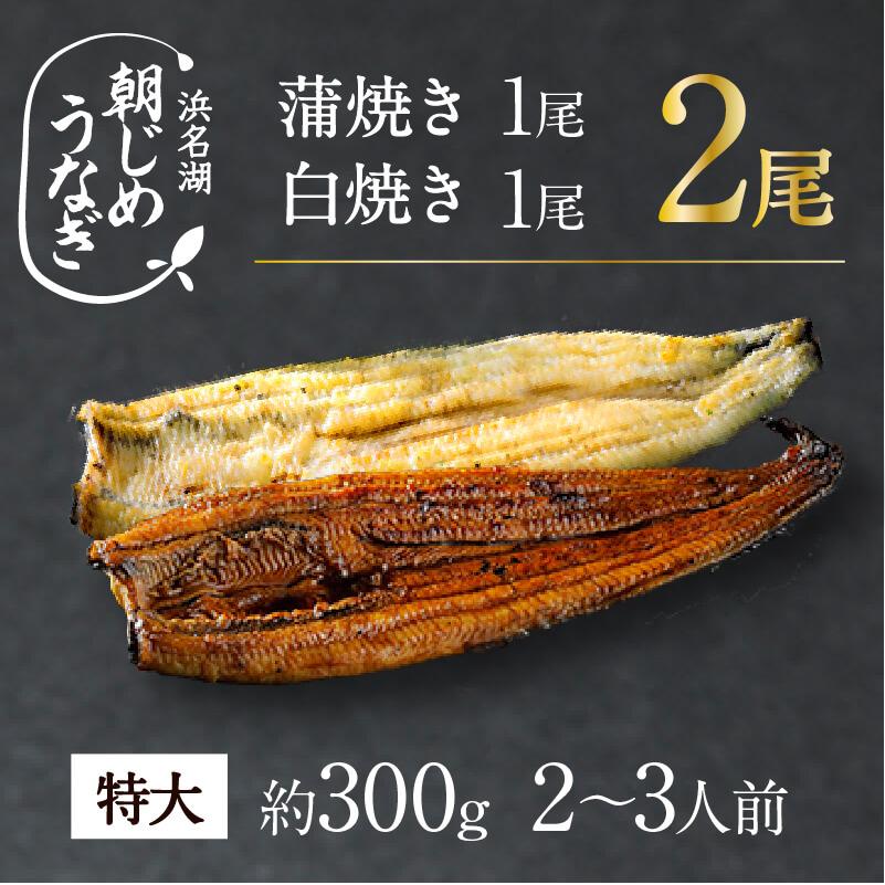 お中元 うなぎ 国産 特大 朝じめ 特選 鰻 蒲焼き1尾と白焼き1尾のコンビセット 送料無料