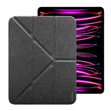 VOORCA Fickle for iPad Pro 13(2024)專用 鋼絲紋Y折側掀皮套