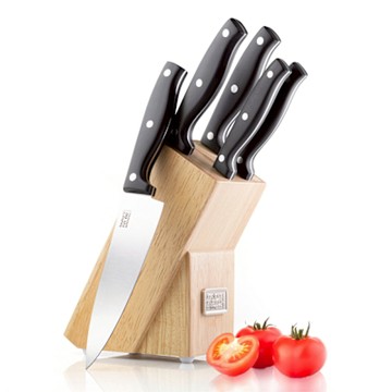 《Taylors Eye Witness》質感木質刀座+刀具5件- 廚具刀具組 主廚刀 麵包刀 切肉刀 多用刀 削皮刀 刀座