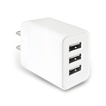 聖岡3.1A USB三孔極速充電器