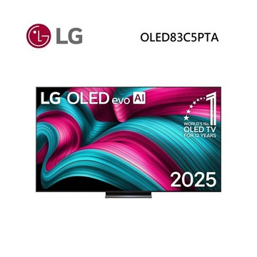 (點數10倍送)LG 樂金 OLED83C5PTA 83型 OLED evo AI 4K 智慧顯示器 C5極緻系列 (送原廠壁掛架)