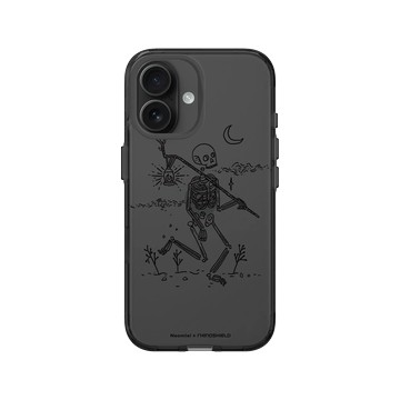 iPhone 16 Clear (相機按鈕) 酷墨灰 - Neomlei - 骷顱的旅程-黑
