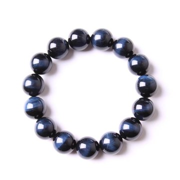 天然藍虎眼手串閃電貓眼手鏈虎眼石手串高品質藍虎眼石水晶男女飾