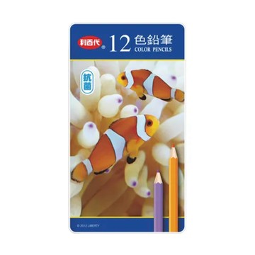 LIBERTY 利百代 小丑魚抗菌色鉛筆 12色  1盒