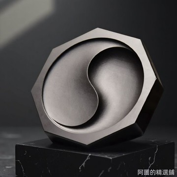 精選好物 非遺歙硯太極八卦硯台八角硯帶盒學生硯成人書法硯台墨碟原石硯台