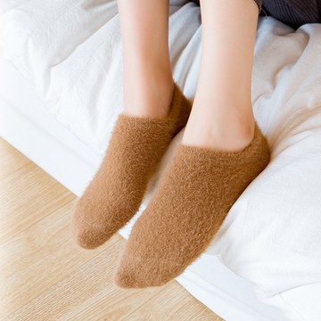 日式加厚絨毛隱形襪(5雙組)