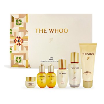 [平輸版]【Whoo后】重生秘帖煥能修護精華禮盒[秘帖50ml+秘帖20ml+滋養液20ml+清潤乳20ml+光澤霜10ml+洗顏乳100ml]