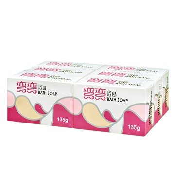 美琪 彎彎香皂  135g  經典沐浴選擇  圓弧皂型設計  馥郁清香  持久耐用  不易軟化  台灣製造  6個