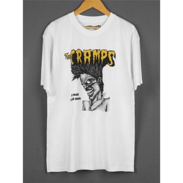 The Cramps Bad Music For Bad People瘋狂搖滾朋克樂隊短袖男T恤