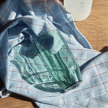 【Hübsch】簡約綠色玻璃水杯 茶杯