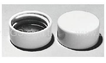 《KIMBLE & CHASE》白色螺旋蓋 Closure, Screw Thread, White Urea, PTFE-Faced